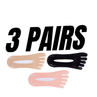 PACK 3 Pairs (Beige, Black + Free Pink)