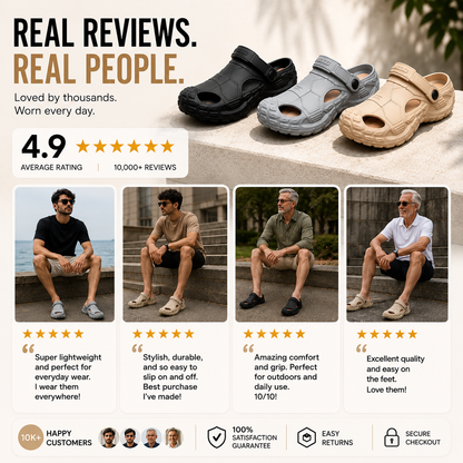 Sootheez Men’s TerraGrip™ All-Terrain Comfort Sandals