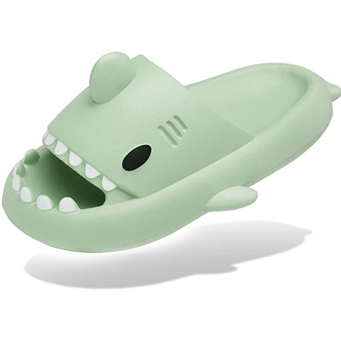 Premium Sharkeez Slides Green / US Women 5.5-6.5 | Men 4-5